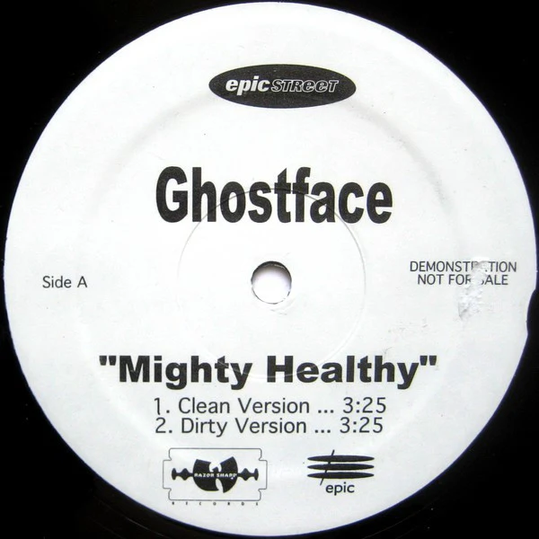 Ghostface - Mighty Healthy - VG+ 12" Single Record 1998 Epic Razor Sharp USA Promo Vinyl - Hip Hop