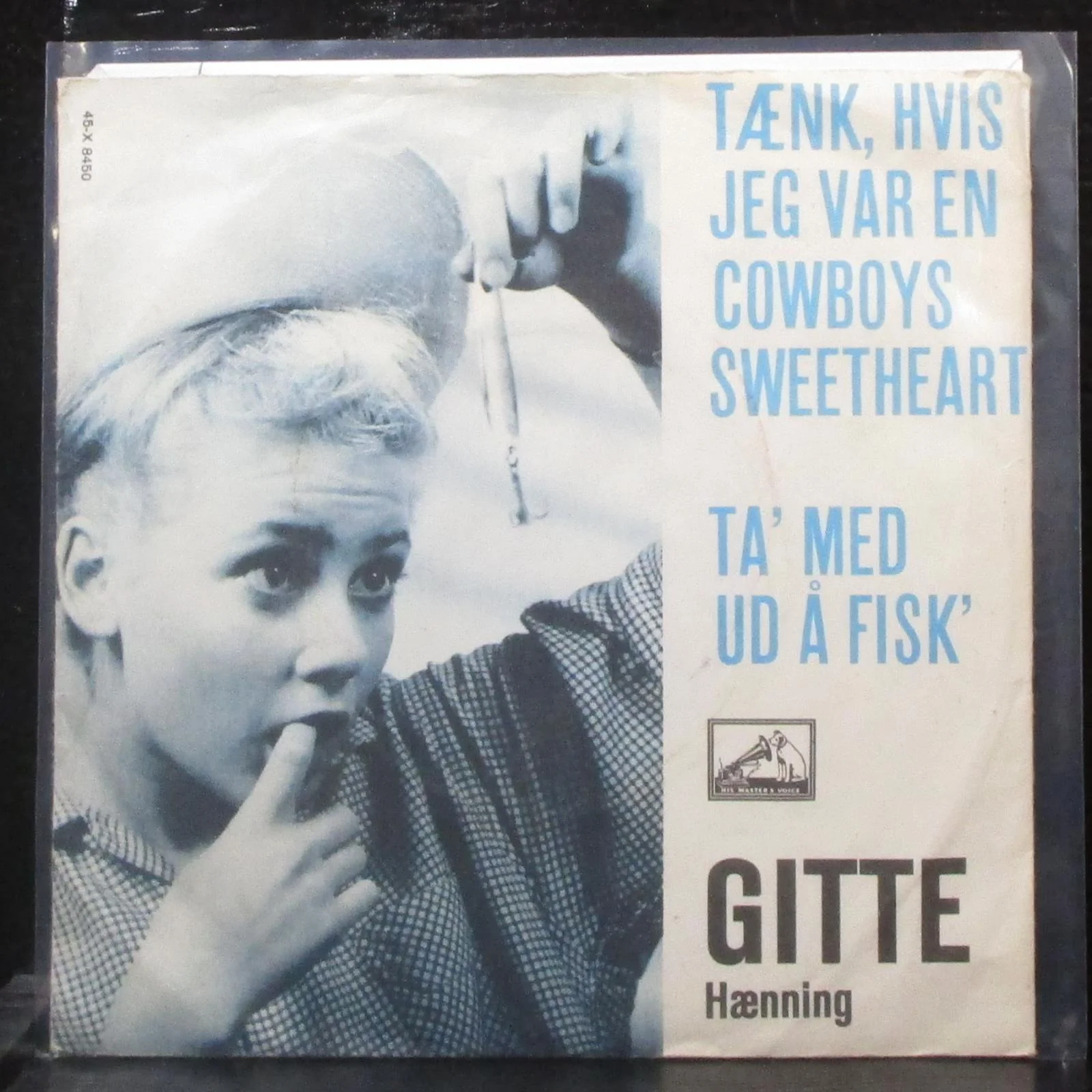 Gitte Hnning - Tnk, Hvis Jeg Var En Cowboys Sweetheart 7" VG+ Vinyl 45 Denmark