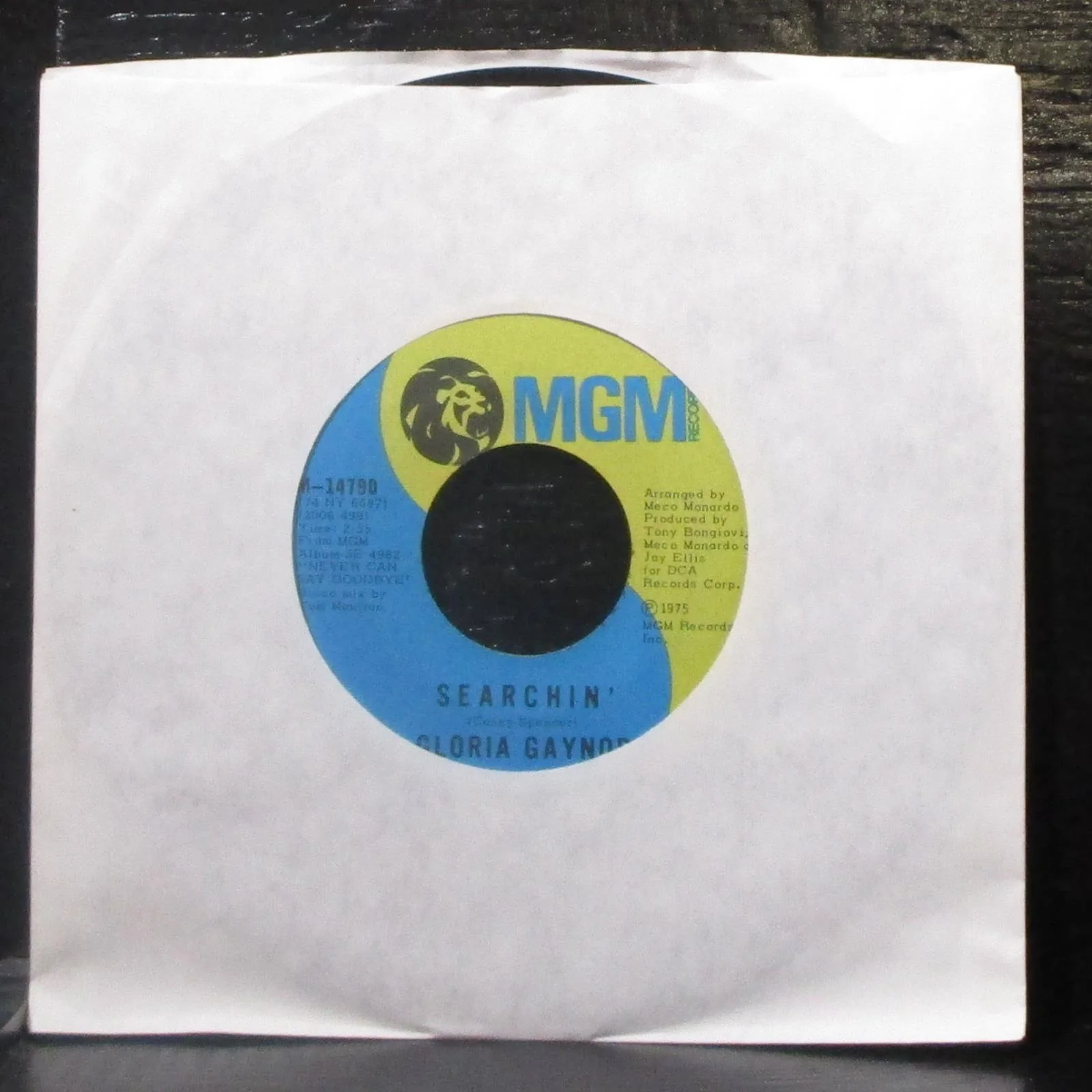 Gloria Gaynor - Reach Out, I'll Be There / Searchin' 7" Mint- Vinyl 45 MGM 1975 - Image 2