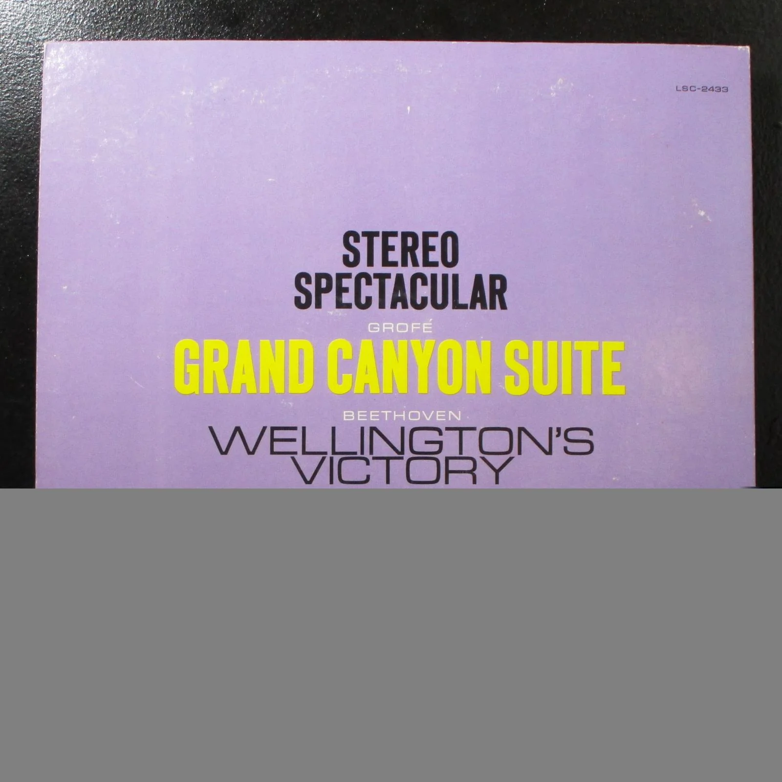 Gould - Grof: Grand Canyon Suite VG Stereo LP RCA LSC-2433 USA 1960 - Image 2