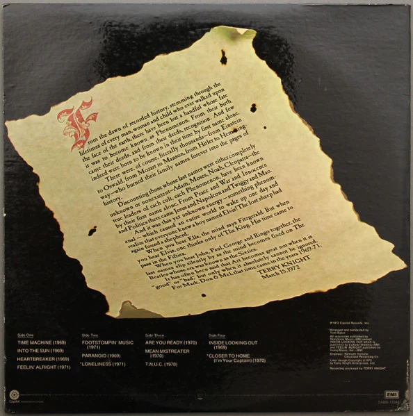 Grand Funk Railroad - Mark, Don & Mel 1969-71 - VG+ 2 LP Record 1972 Capitol USA Original Vinyl - Hard Rock / Classic Rock / Blues Rock - Image 2
