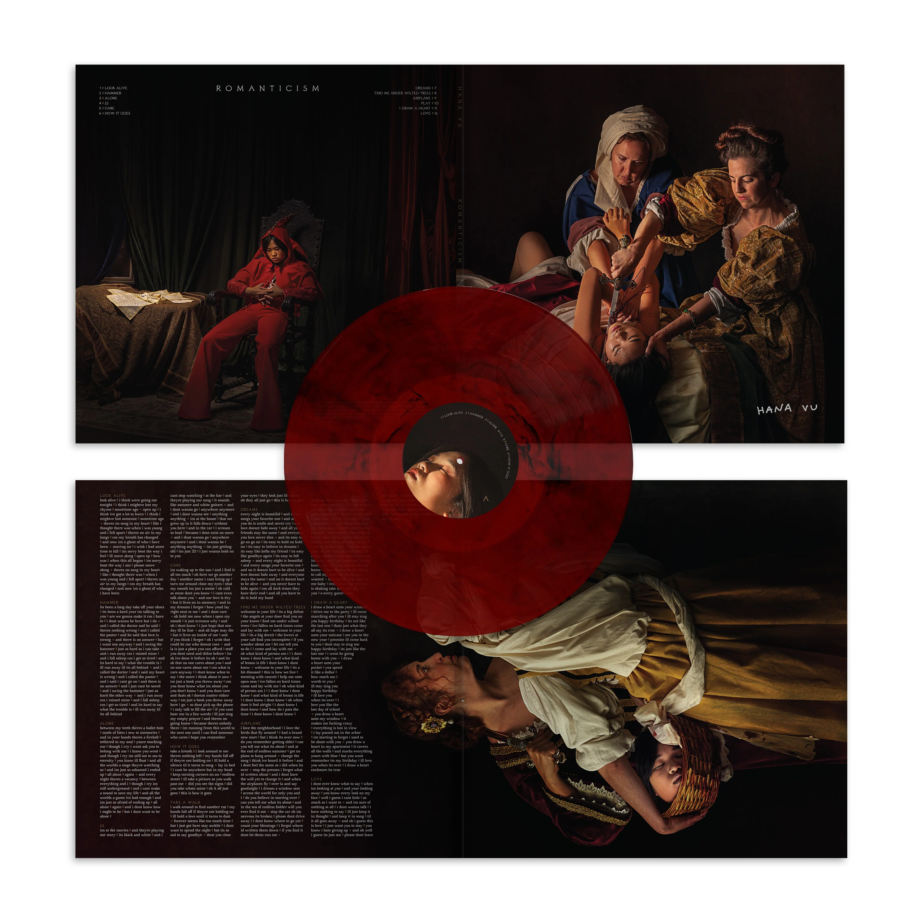 DAMAGED COVER - Hana Vu - Romanticism - New LP Record 2024 Ghostly International Ruby Red Vinyl - Indie Rock - Image 2