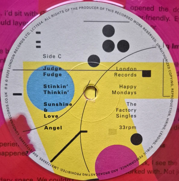 Happy Mondays - The Factory Singles - New 2 LP Record 2025 London Yellow & Magenta Vinyl - Acid House / Rock / Dub / Leftfield - Image 2