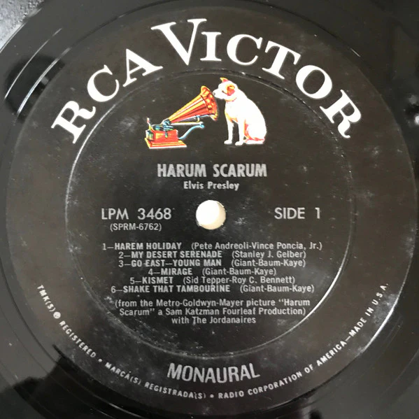 Elvis Presley - Harum Scarum - VG LP Record 1965 RCA USA Mono Original Vinyl - Rock & Roll / Soundtrack - Image 3