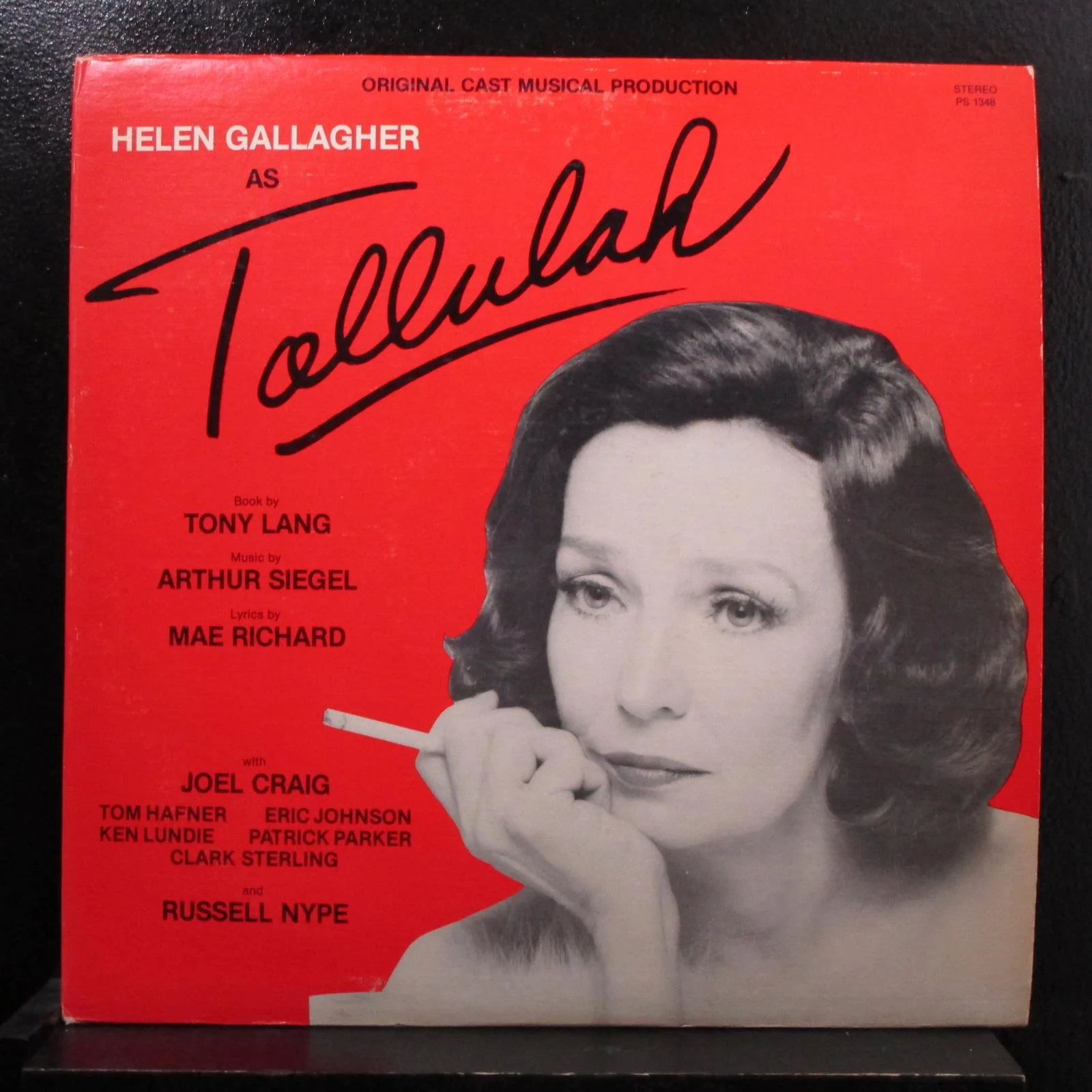 Helen Gallager - Tallulah LP VG+ PS 1348 Stereo 1984 USA Vinyl Record