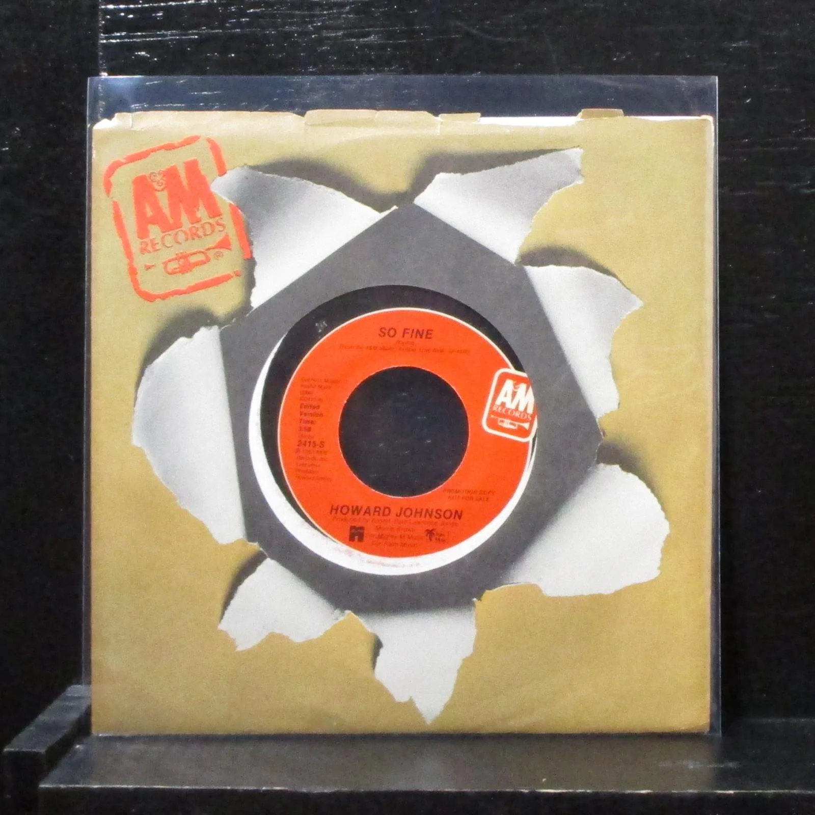 Howard Johnson - So Fine / This Is Heaven 7" Mint- Promo Vinyl 45 A&M 2415-S