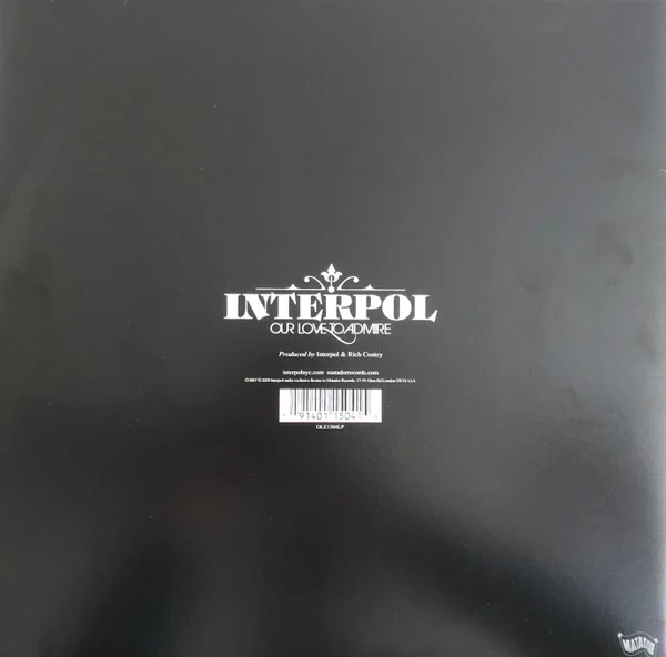 Interpol - Our Love To Admire (2007) - New 2 LP Record 2020 Matador Vinyl - Alternative Rock - Image 2