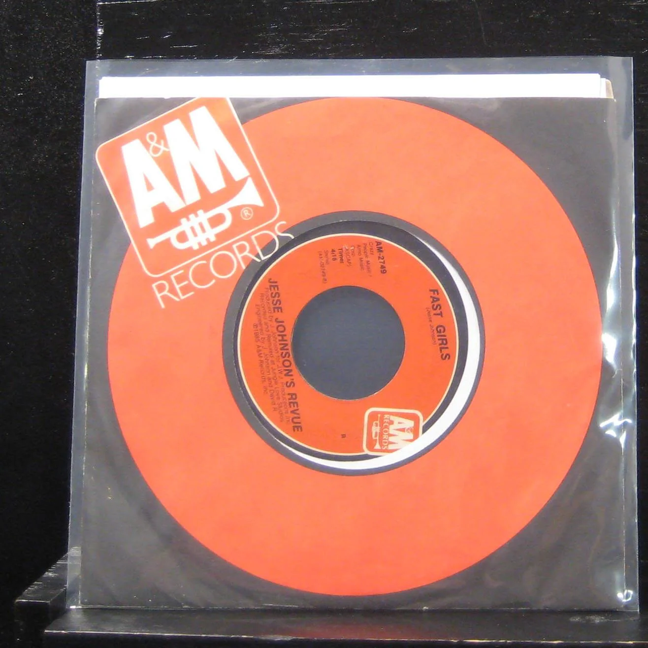 Jesse Johnson's - Revue I Want My Girl 7" VG+ AM-2749 Vinyl 45 A&M Records - Image 2