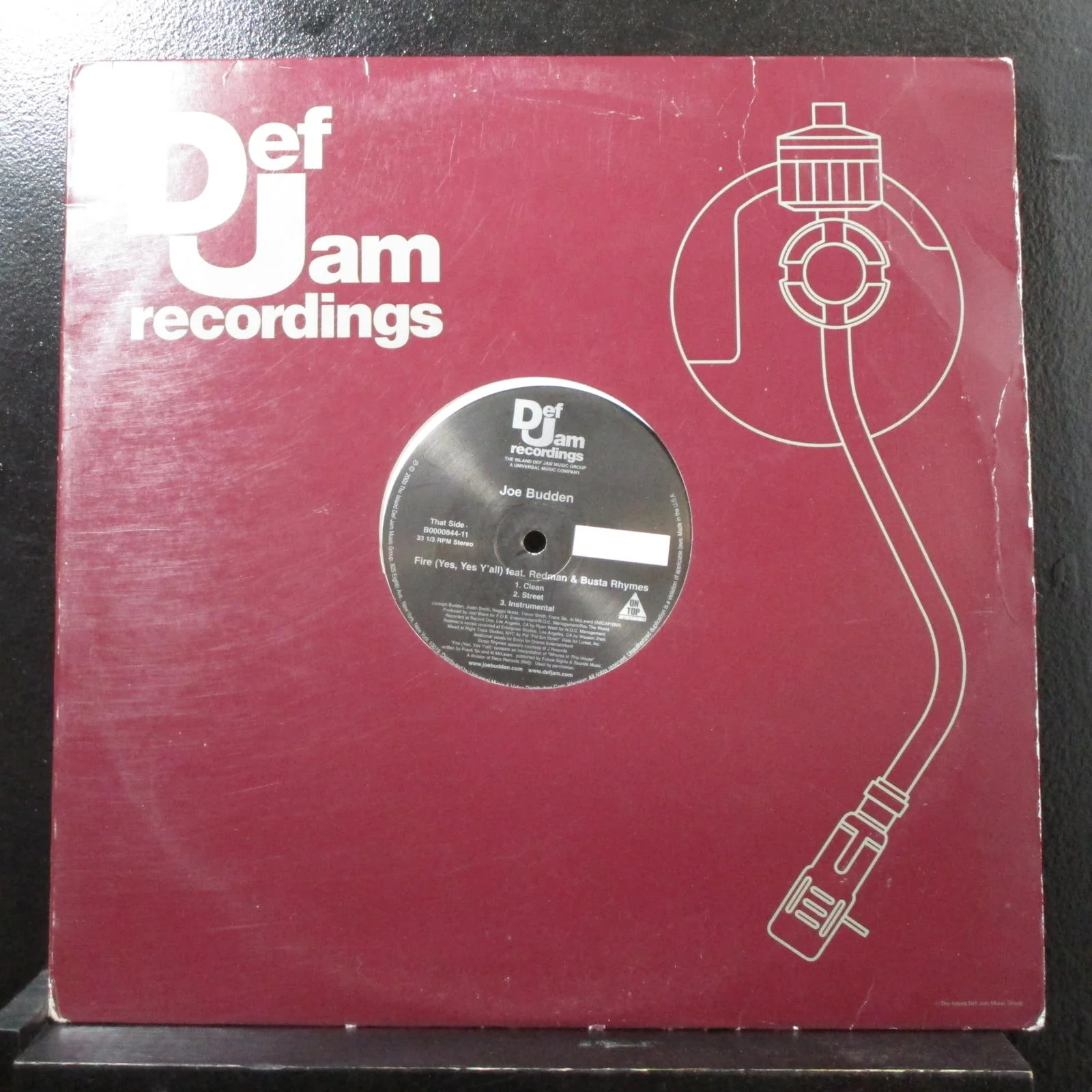 Joe Budden Feat. Busta Rhymes - Fire (Yes, Yes Y'all) 12" VG+ B0000844-11 Record