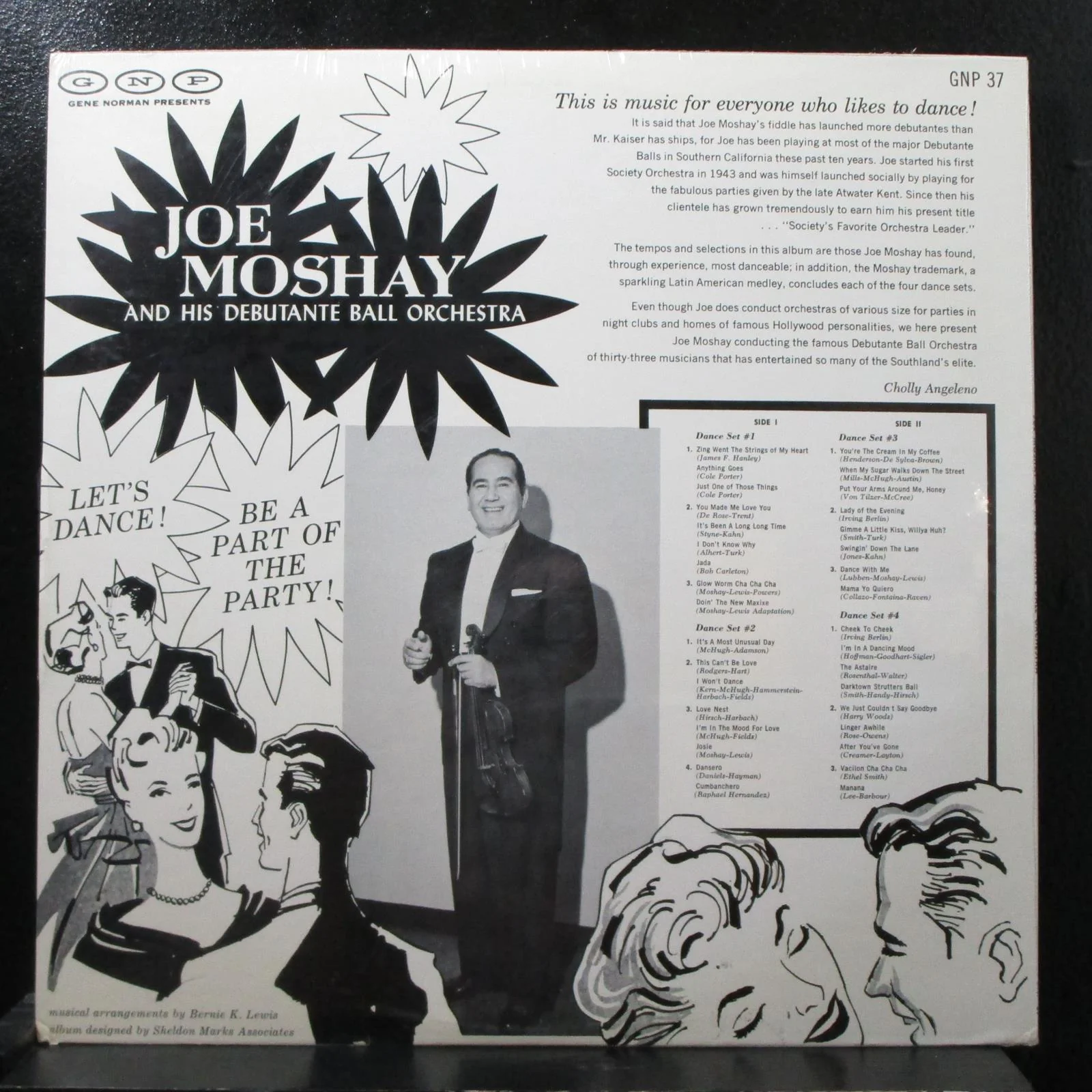 Joe Moshay - Continous Music For Sophisticated Dancing sealed LP GNP 37 USA 1959 - Image 2