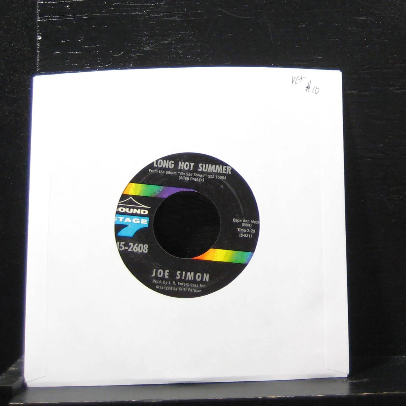 Joe Simon - (You Keep Me) Hangin On / Long Hot Summer 7" VG+ 45-2608 Vinyl 45
