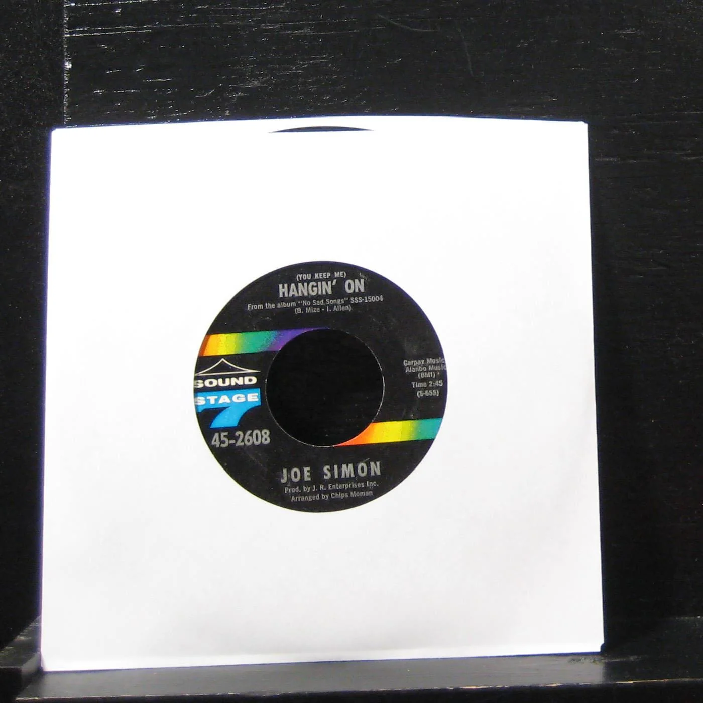Joe Simon - (You Keep Me) Hangin On / Long Hot Summer 7" VG+ 45-2608 Vinyl 45 - Image 2