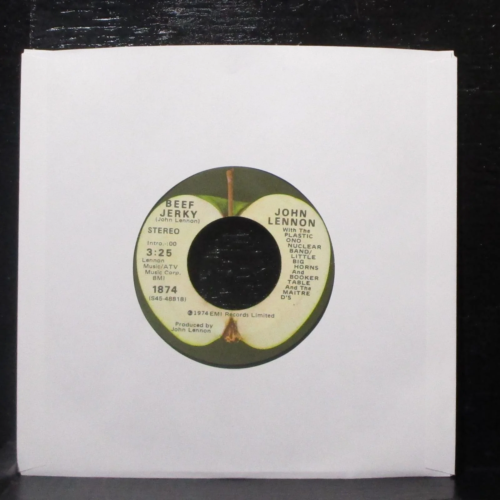 John Lennon - Whatever Gets You Thru The Night 7" VG+ Vinyl 45 Apple 1874 USA - Image 2