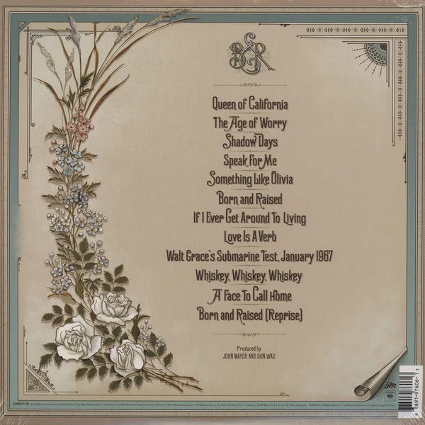 John Mayer - Born And Raised - Mint- 2 LP Record 2012 Columbia Vinyl - Blues Rock / Folk Rock - Image 2