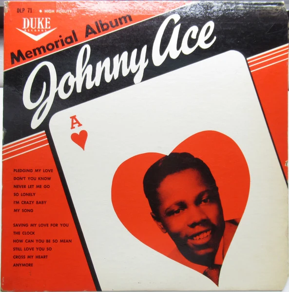Johnny Ace - Memorial Album For Johnny Ace / Again Johnny Sings (1955) - VG LP Record 1961 Duke USA Mono Vinyl - Rhythm & Blues / Blues / Soul