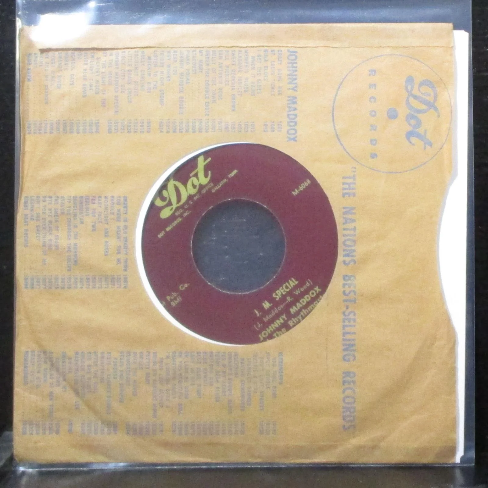 Johnny Maddox - Sioux City Sue / J.M. Special 7" Mint- Vinyl 45-15021 Dot 1952 - Image 2