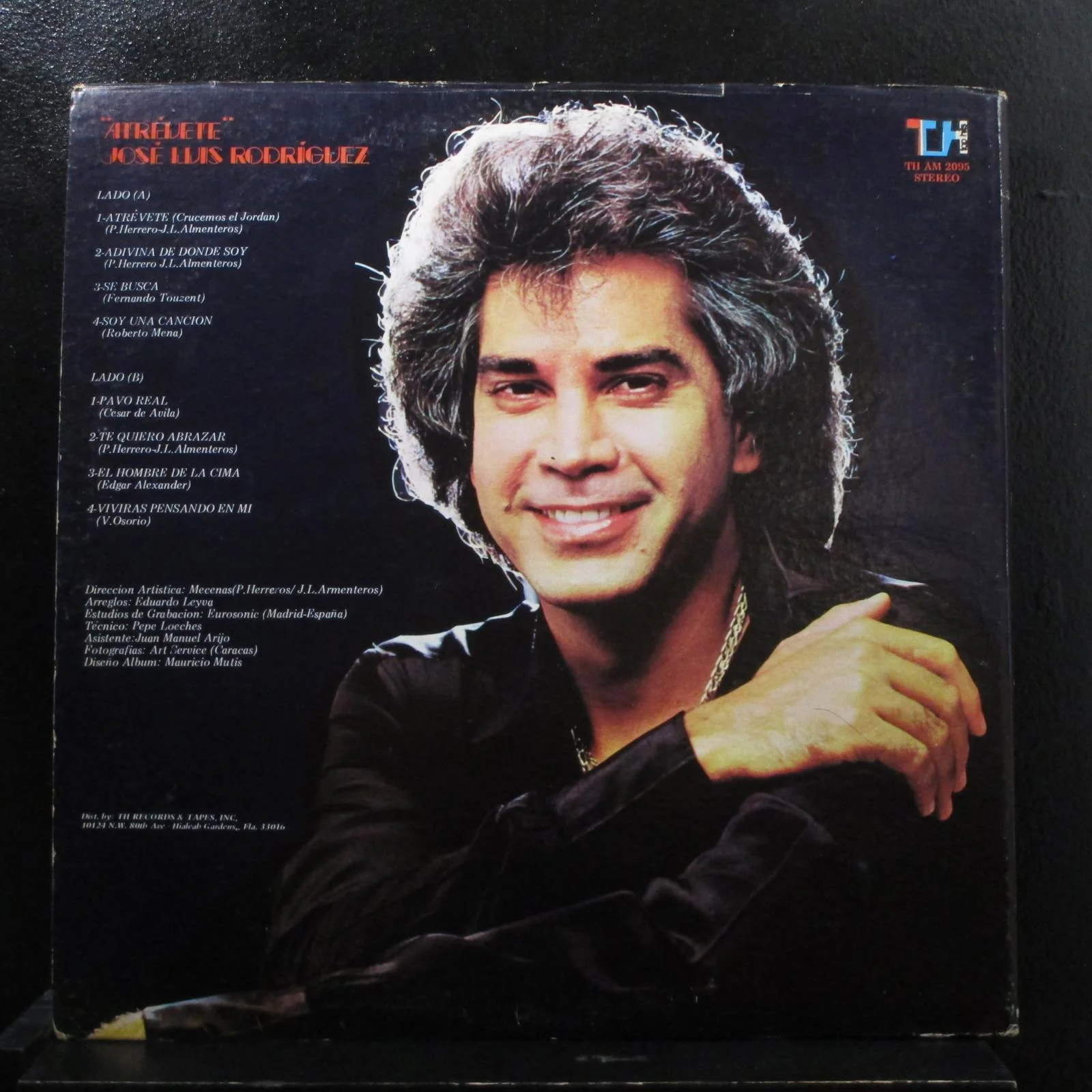 Jose Luis Rodriguez - Atrevete LP VG+ TH-AM 2095 USA 1980 Vinyl Record - Image 2