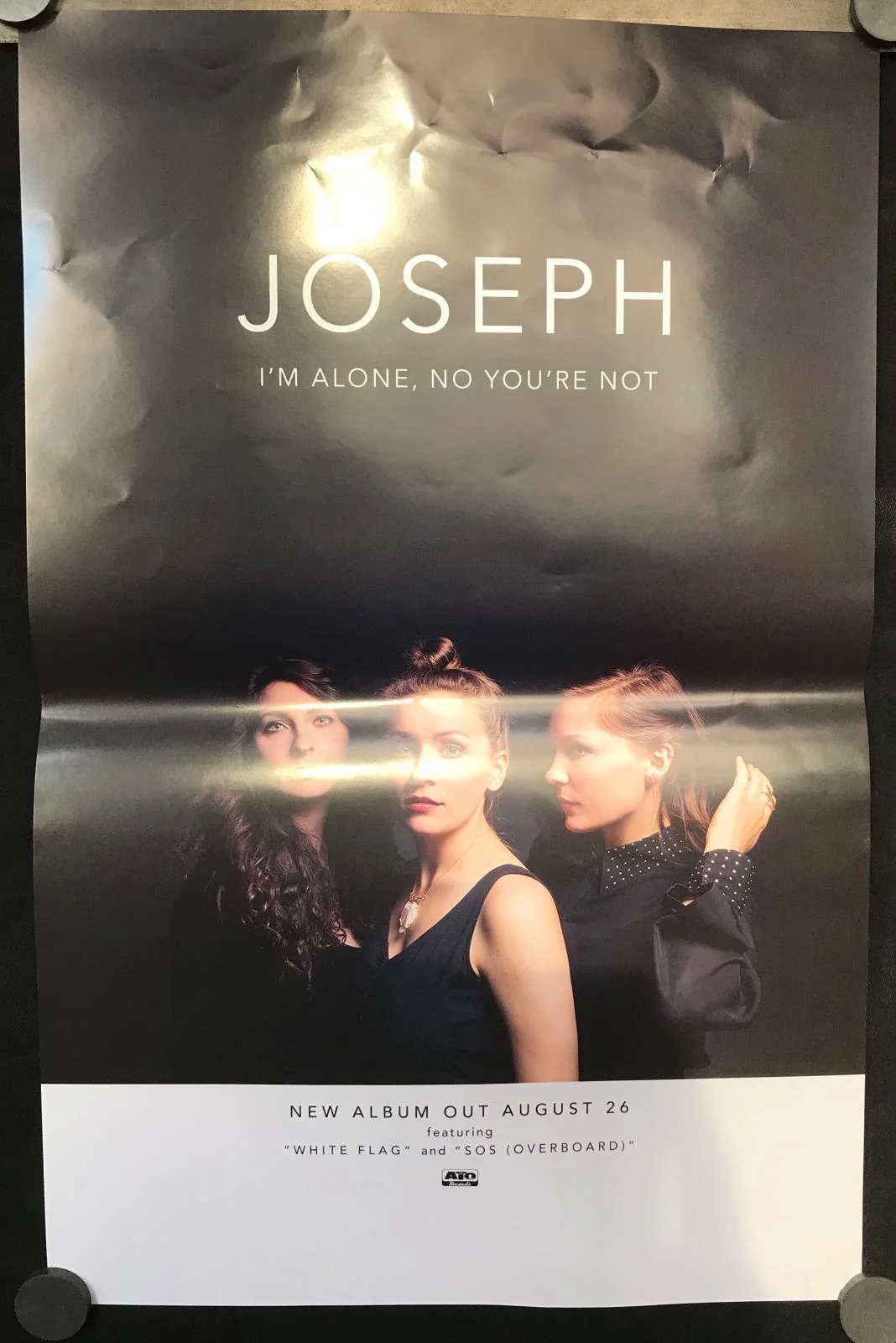 Joseph - I'm Alone, No You're Not 11" x 17" VG Promo Poster Two Sided - Image 2