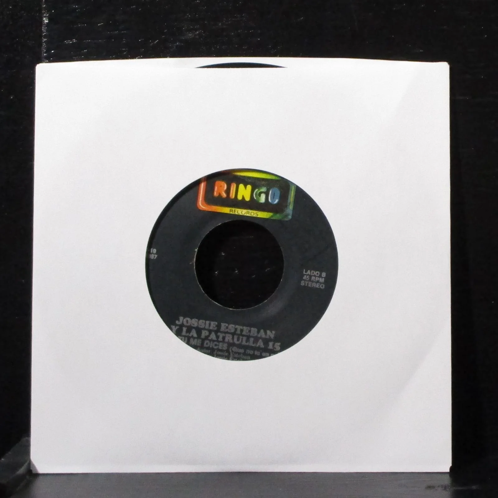 Jossie Esteban - Mon Amour 7" VG Vinyl 45 Ringo R-19 Dominican Republic 1987 - Image 2