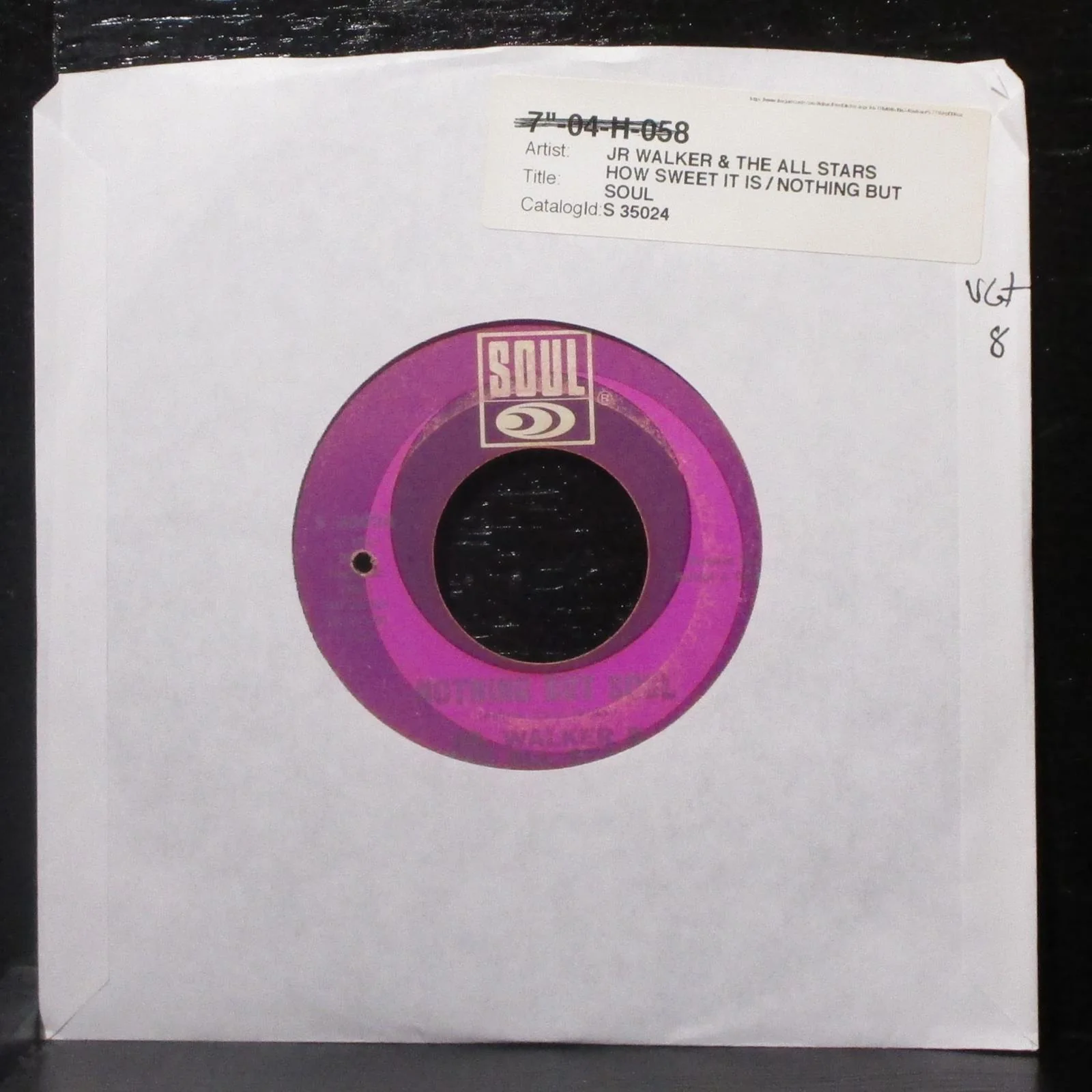 Jr. Walker & The All Stars - How Sweet It Is 7" VG+ Vinyl 45 Soul S 35024 USA