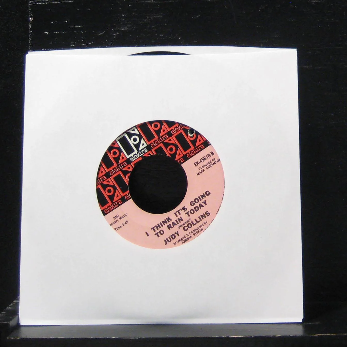 Judy Collins - Hard Lovin Loser 7" VG+ EK-45610 Vinyl 45 Elektra 1966 - Image 2