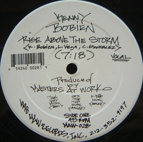 Kenny Bobien - Rise Above The Storm - VG+ 12" Single Record 1998 MAW USA Vinyl - House / Garage House