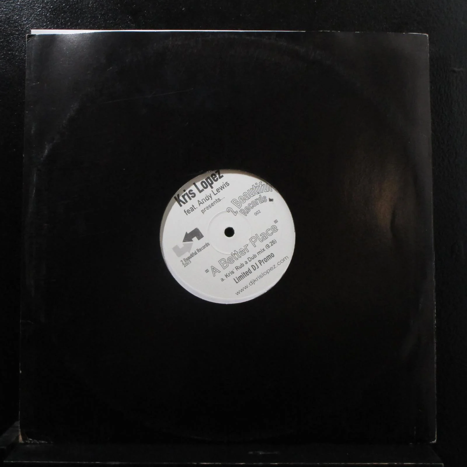 Kris Lopez - A Better Place 12" Mint- 002 Promo UK 2003 Vinyl Record - Image 2