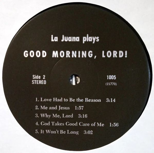 La Juana Murphy - Good Morning, Lord! - VG+ LP Record 1974 Self-released Private Press USA Vinyl - Jazz Lounge / Gospel / Instrumental - Image 4