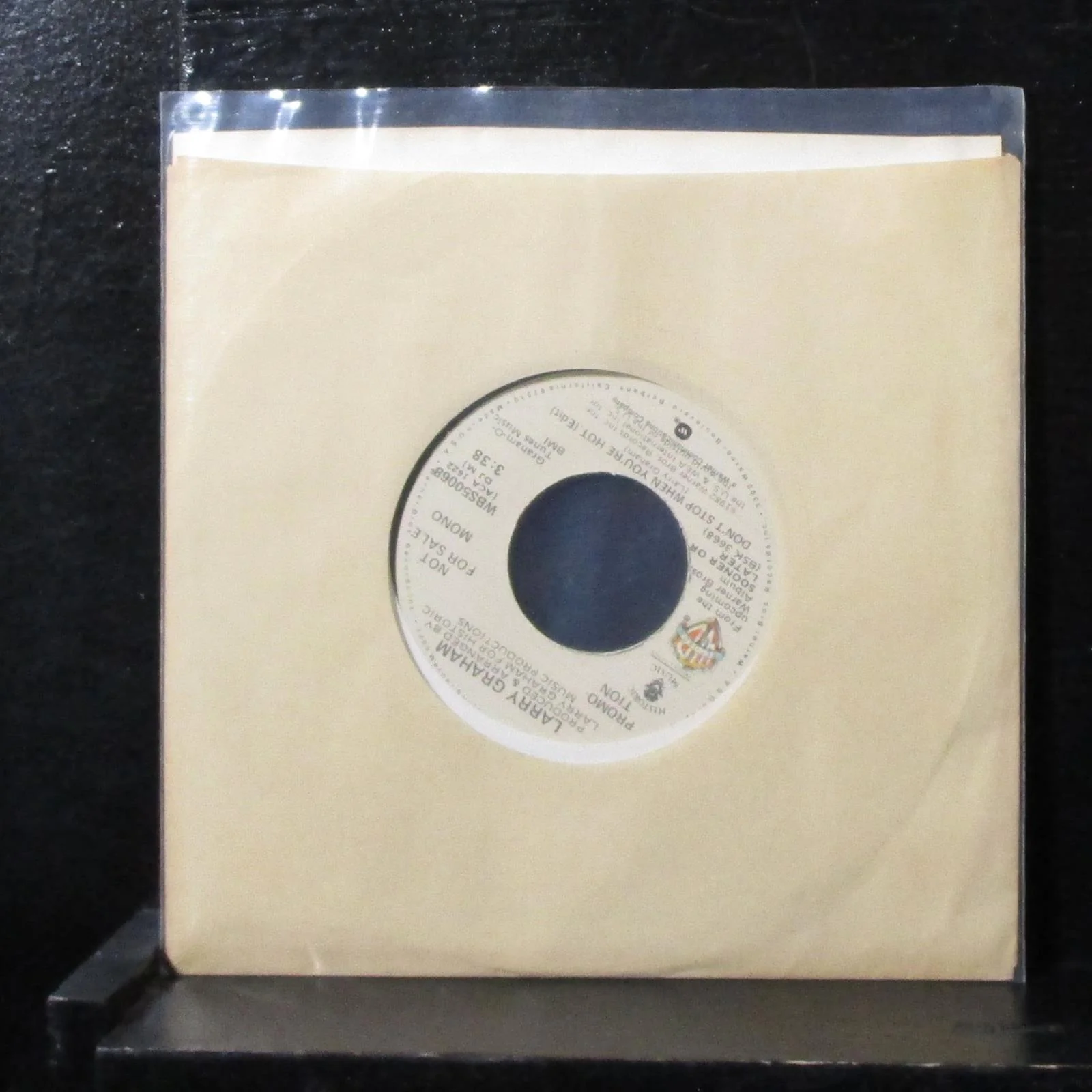 Larry Graham - Don't Stop When You're Hot 7" Mint- Promo Vinyl 45 WBS50068 1982 - Image 2