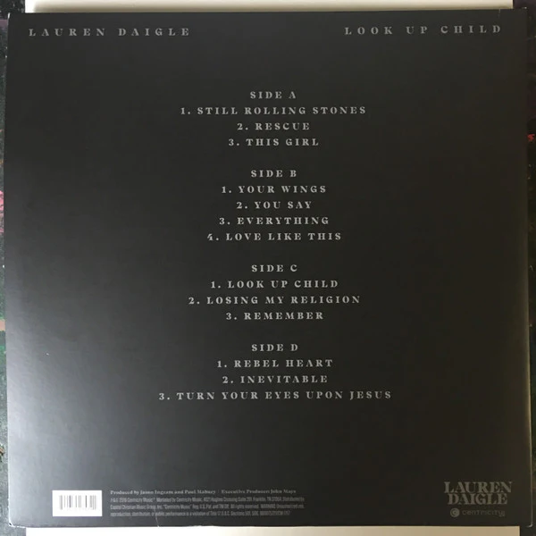 Lauren Daigle - Look Up Child - New 2 LP Record 2018 Centricity Music USA 180 gram Vinyl - Soul / Pop / Acoustic / Gospel - Image 2