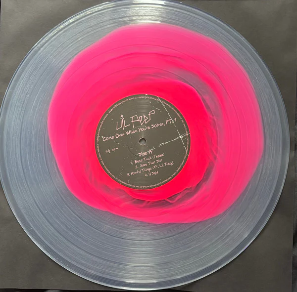 Lil Peep - Come Over When You’re Sober, Pt.1 (2017) - New EP Record 2024 Clear and Pink Vinyl - Cloud Rap / Emo - Image 3