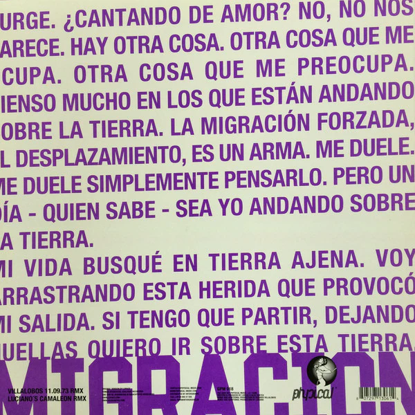 Lopazz - Migracion (Rmx By Ricardo & Luciano) - Mint- 12" Single Record 2004 Get Physical Music Germany Vinyl - Tech House / Minimal Techno - Image 2