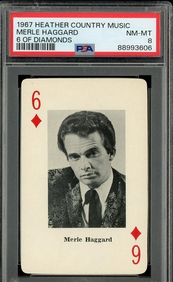 Merle Haggard - 1967 Heather Country Music 6 of Diamonds USA PSA 8 NM-MT 88993606