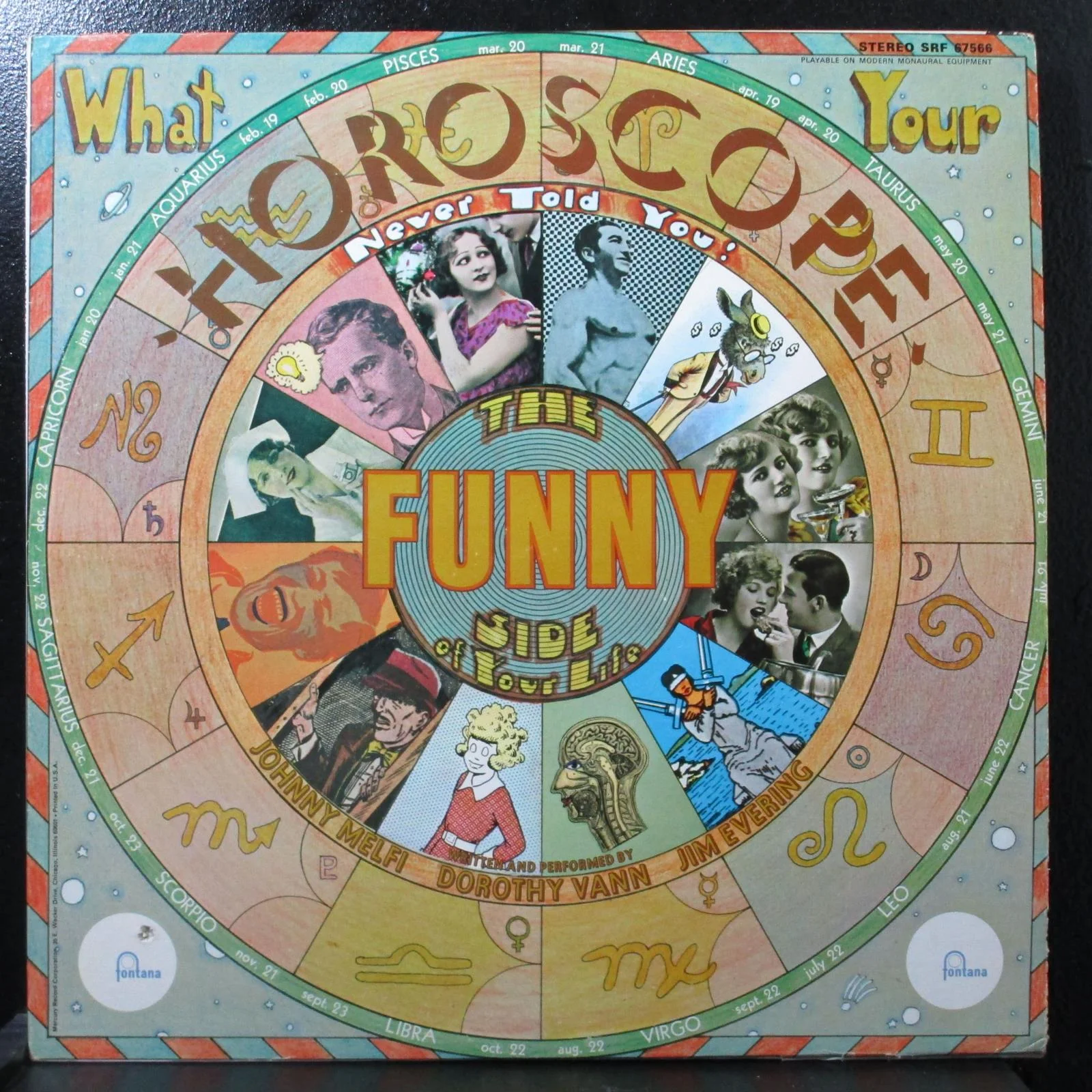Melfi Vann Evering - What Your Horoscope Never Told You VG+ LP Fontana SR F67566