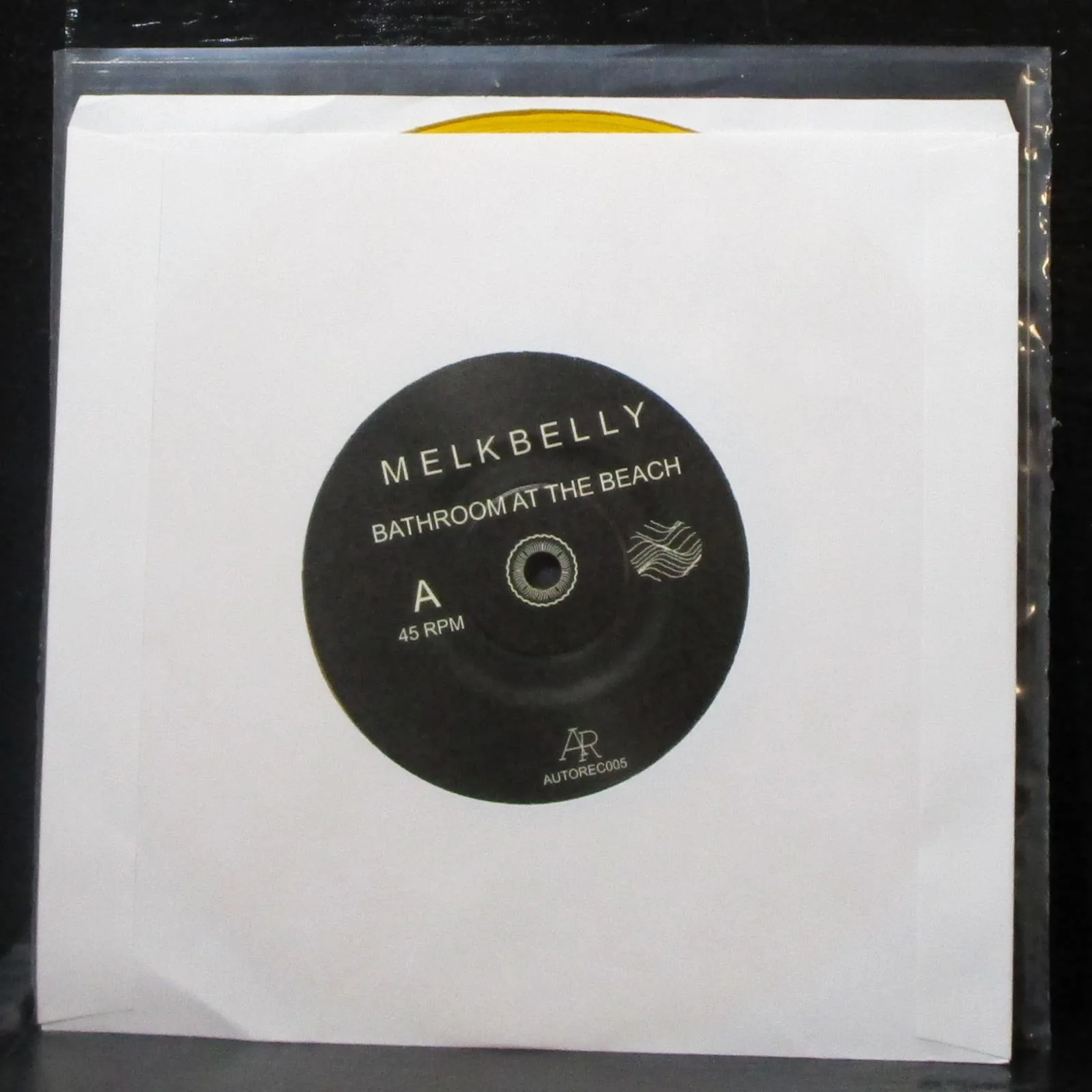 Melkbelly - Bathroom At The Beach / Piss Wizard 7" Mint- New Yellow Vinyl 45 MP3 - Image 2