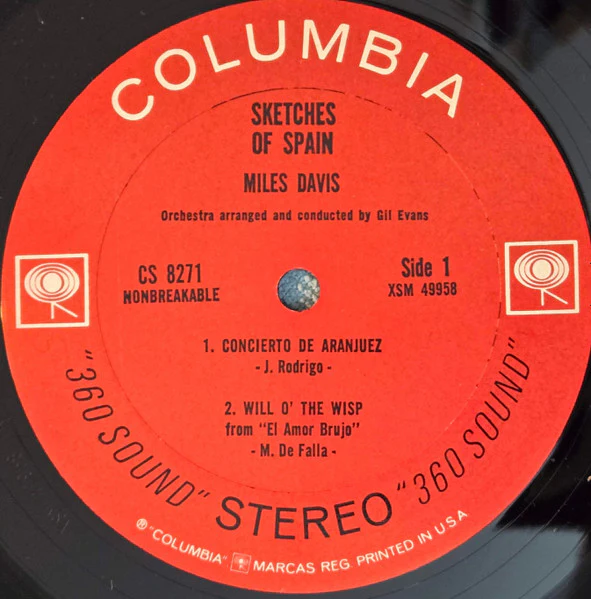 Miles Davis - Sketches Of Spain (1960) - VG LP Record 1963 Columbia USA 360 Label Vinyl - Jazz / Modal - Image 4