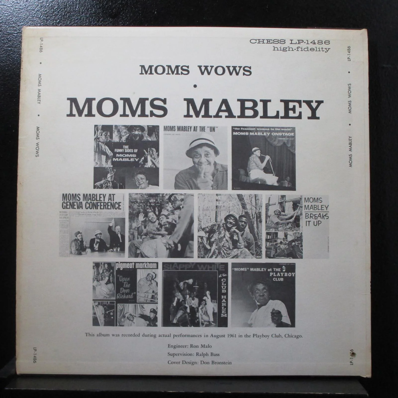 Moms Mabley - Moms Wows LP VG+ LPS-1486 Stereo 1967 Vinyl Record - Image 2