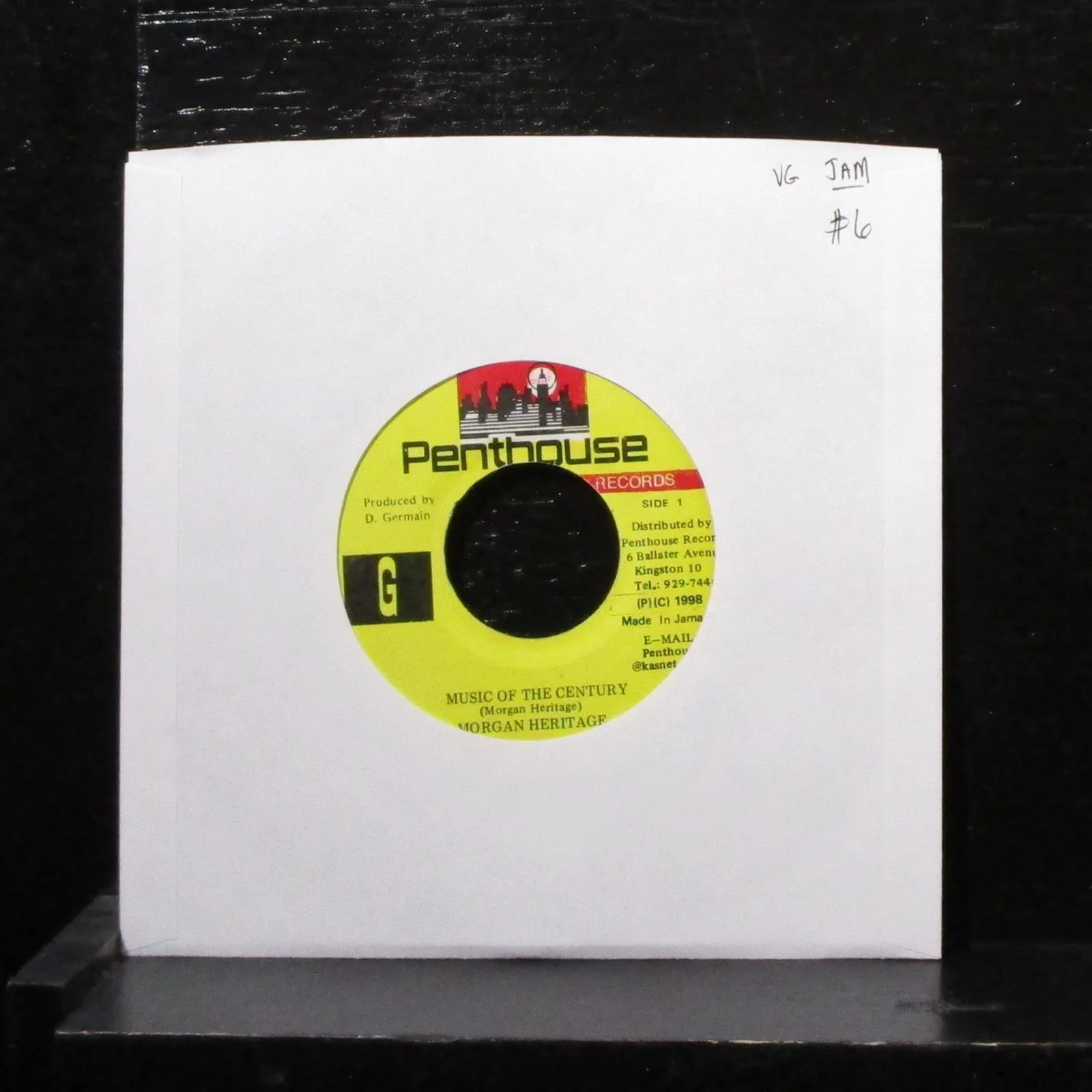 Morgan Heritage - Music Of The Century / Things N' Times 7" VG Vinyl 45 1998