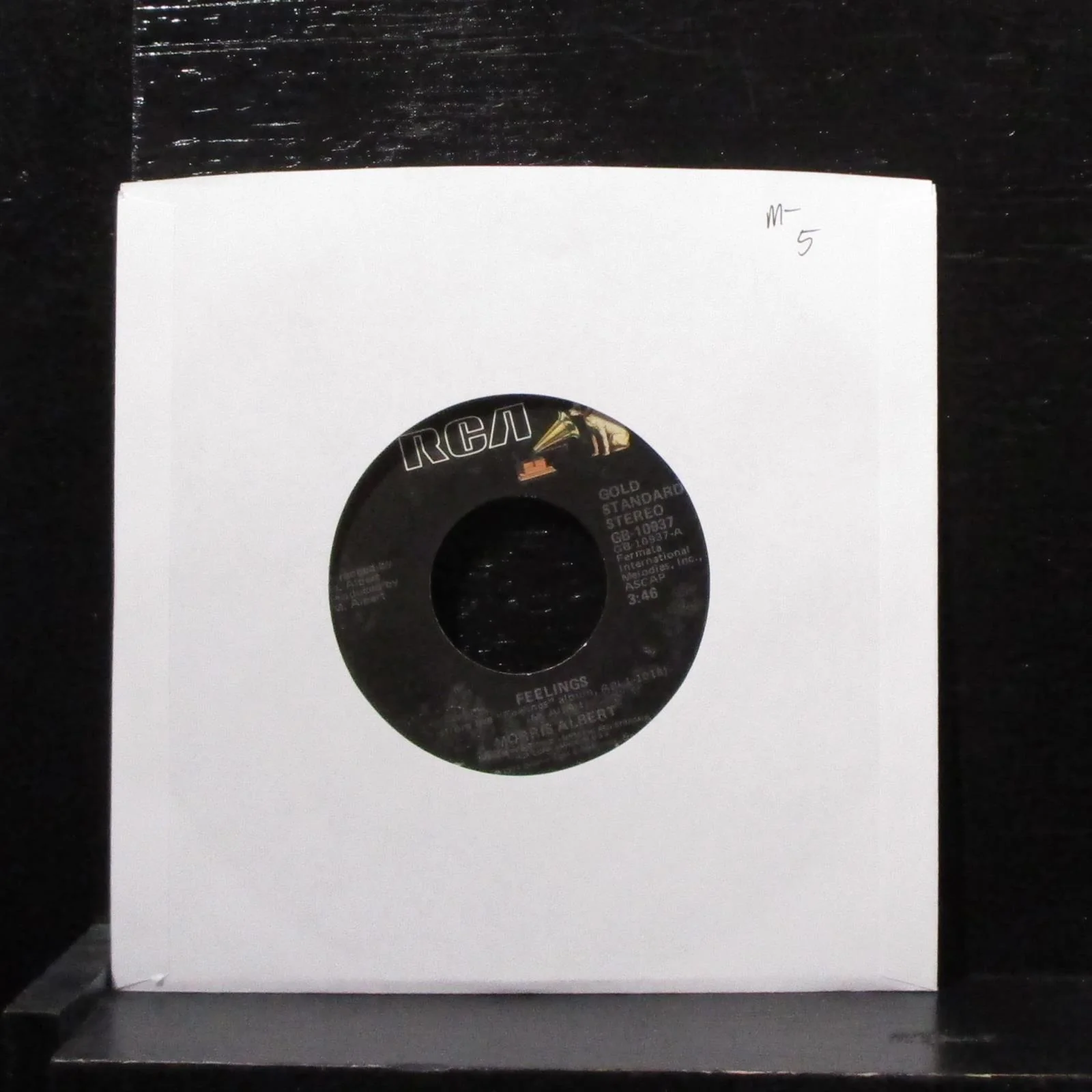 Morris Albert - Feelings / Memories 7" Mint- Vinyl 45 RCA GB-10937 USA 1974