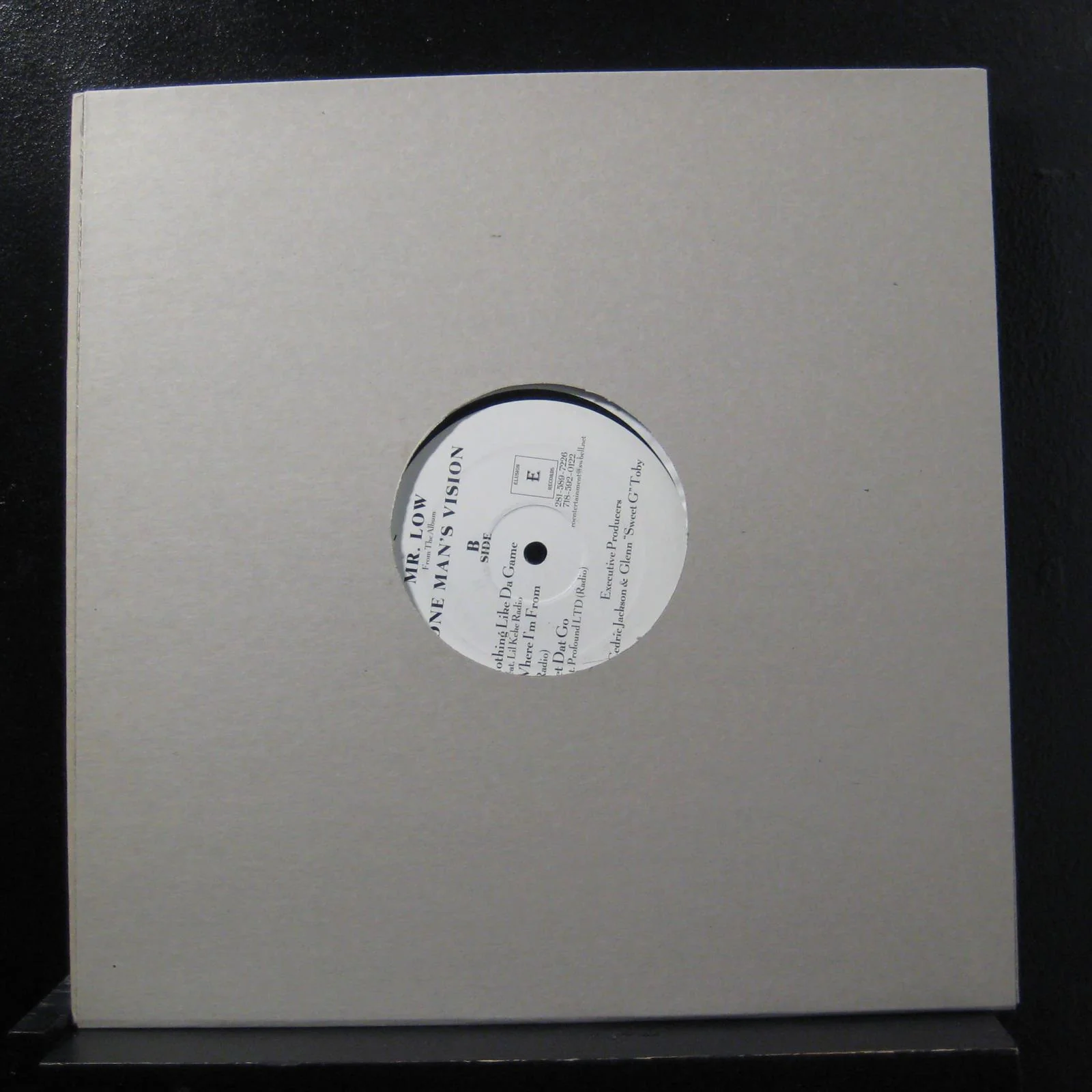 Mr. Low - One Man's Vision EP 12" Mint- Elusion USA Vinyl Record - Image 2