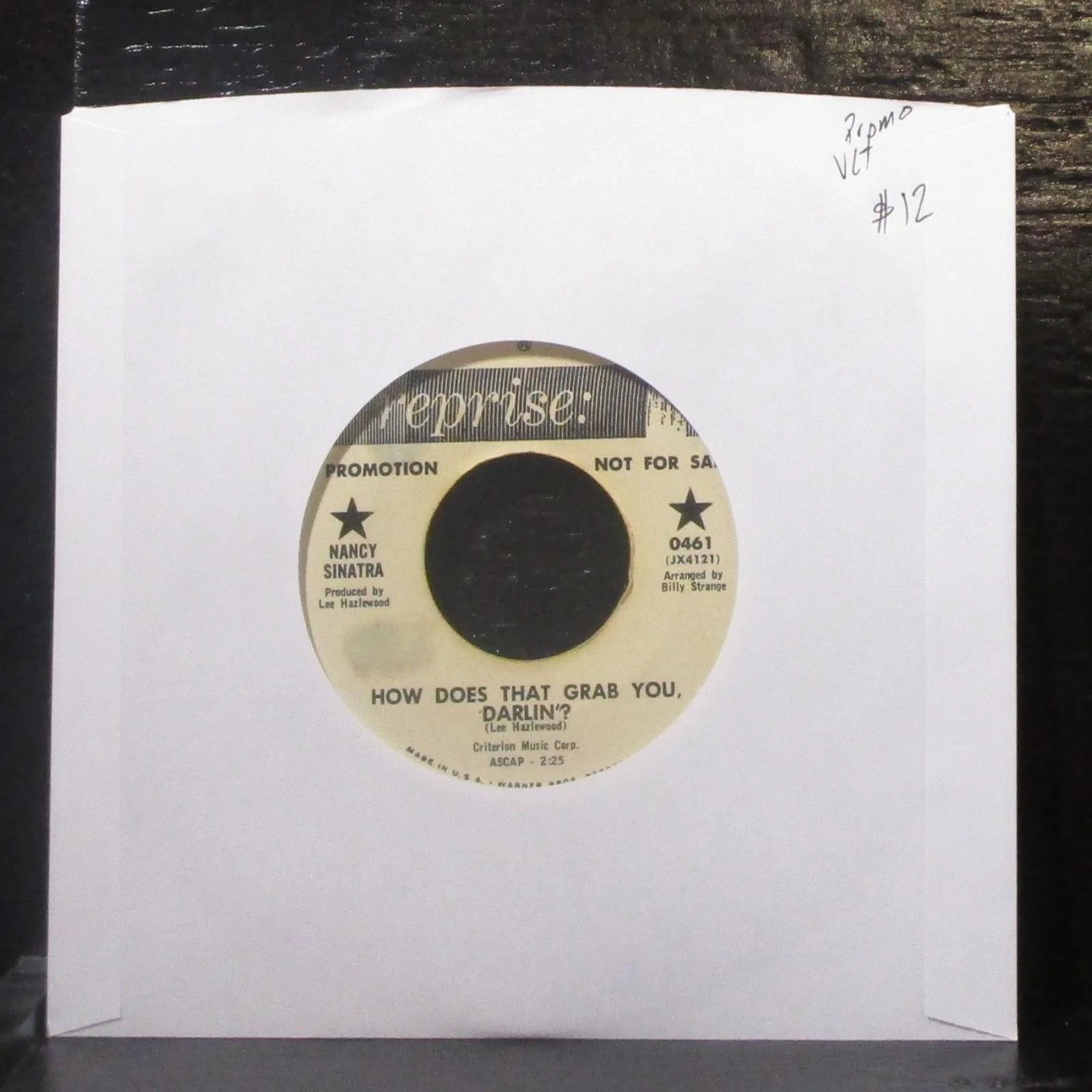 Nancy Sinatra - The Last Of The Secret Agents? 7" VG+ Promo Vinyl 45 Reprise