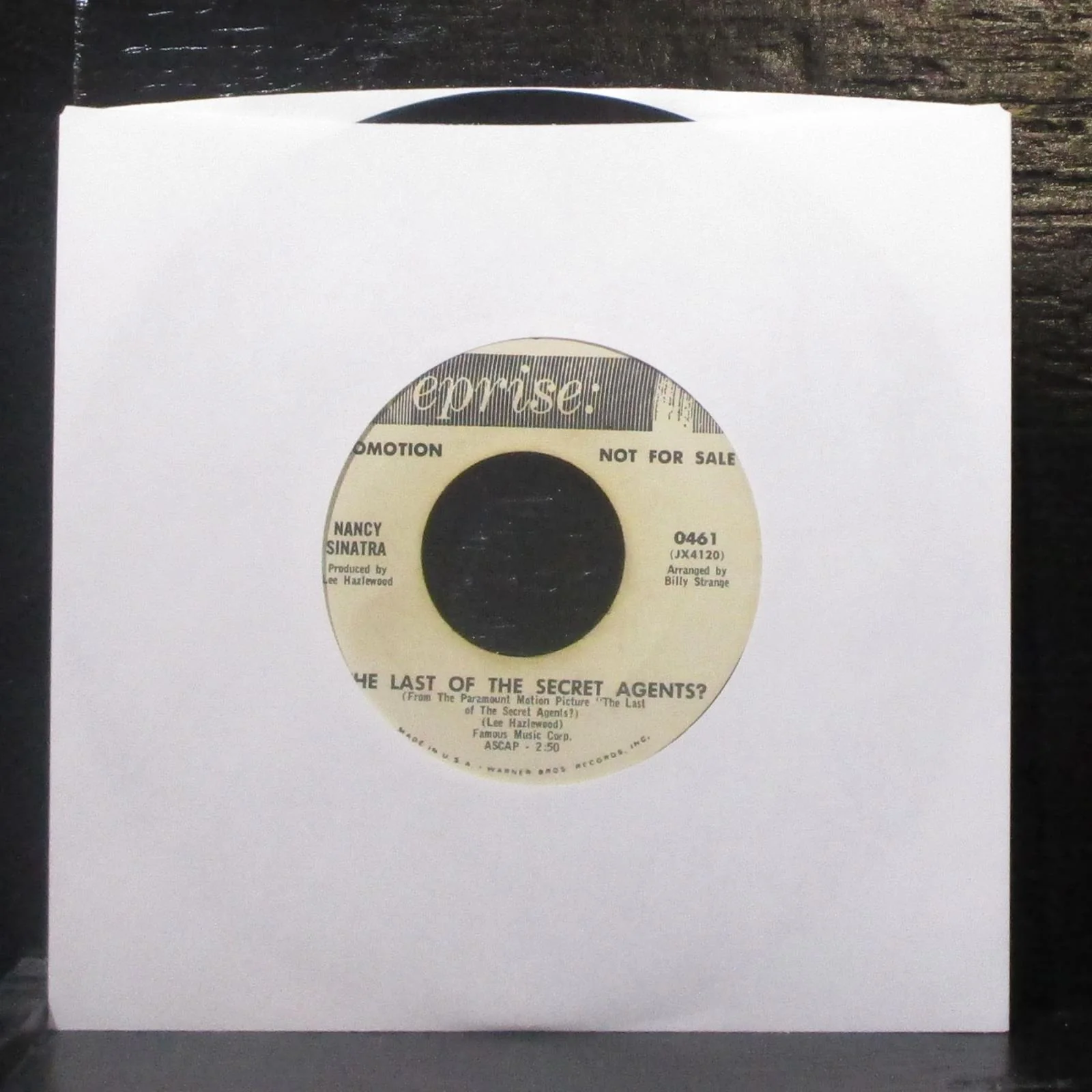 Nancy Sinatra - The Last Of The Secret Agents? 7" VG+ Promo Vinyl 45 Reprise - Image 2