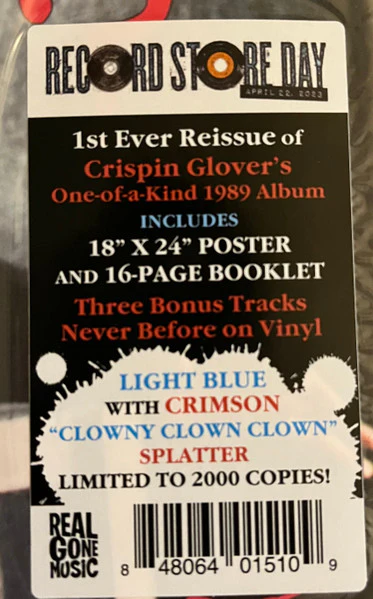 Crispin Hellion Glover - The Big Problem ≠ The Solution. The Solution = Let It Be (1989) - New LP Record Store Day 2023 Restless Real Gone "Clowny Clown Clown" Splatter Vinyl & Poster - Alternative Rock - Image 6