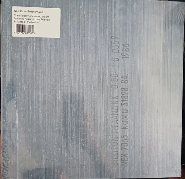 New Order - Brotherhood (1986) - New LP Record 2025 Factory Vinyl - Rock / New Wave