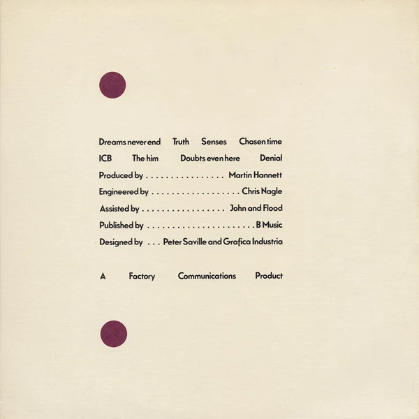 New Order - Movement - VG+ LP Record 1981 Factory USA Vinyl - Rock / New Wave - Image 4
