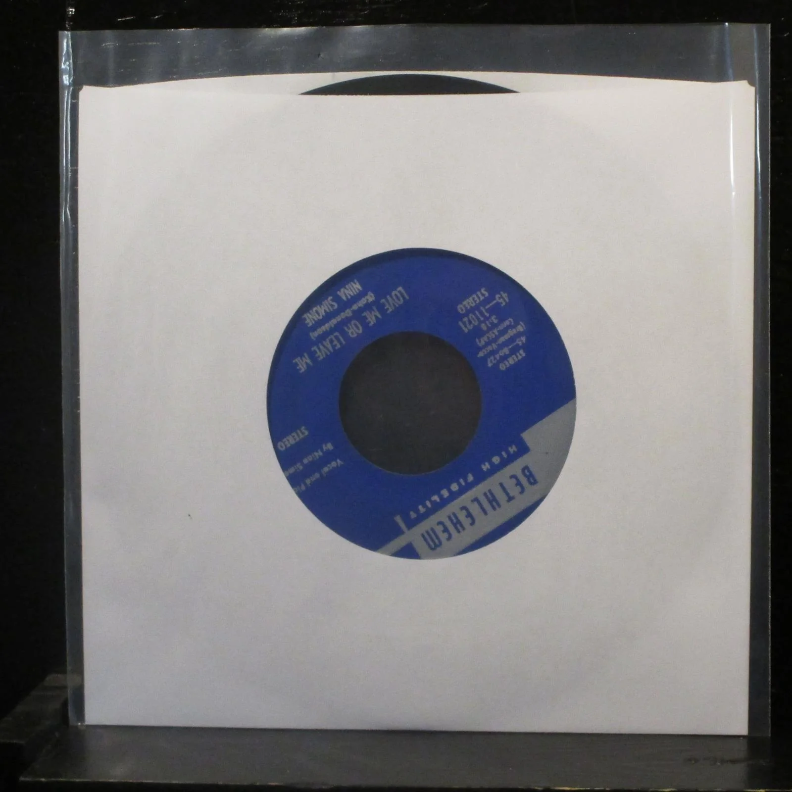 Nina Simone - Porgy / Love Me Or Leave Me 7" VG+ 45-11021 Rare Stereo Vinyl 45 - Image 2