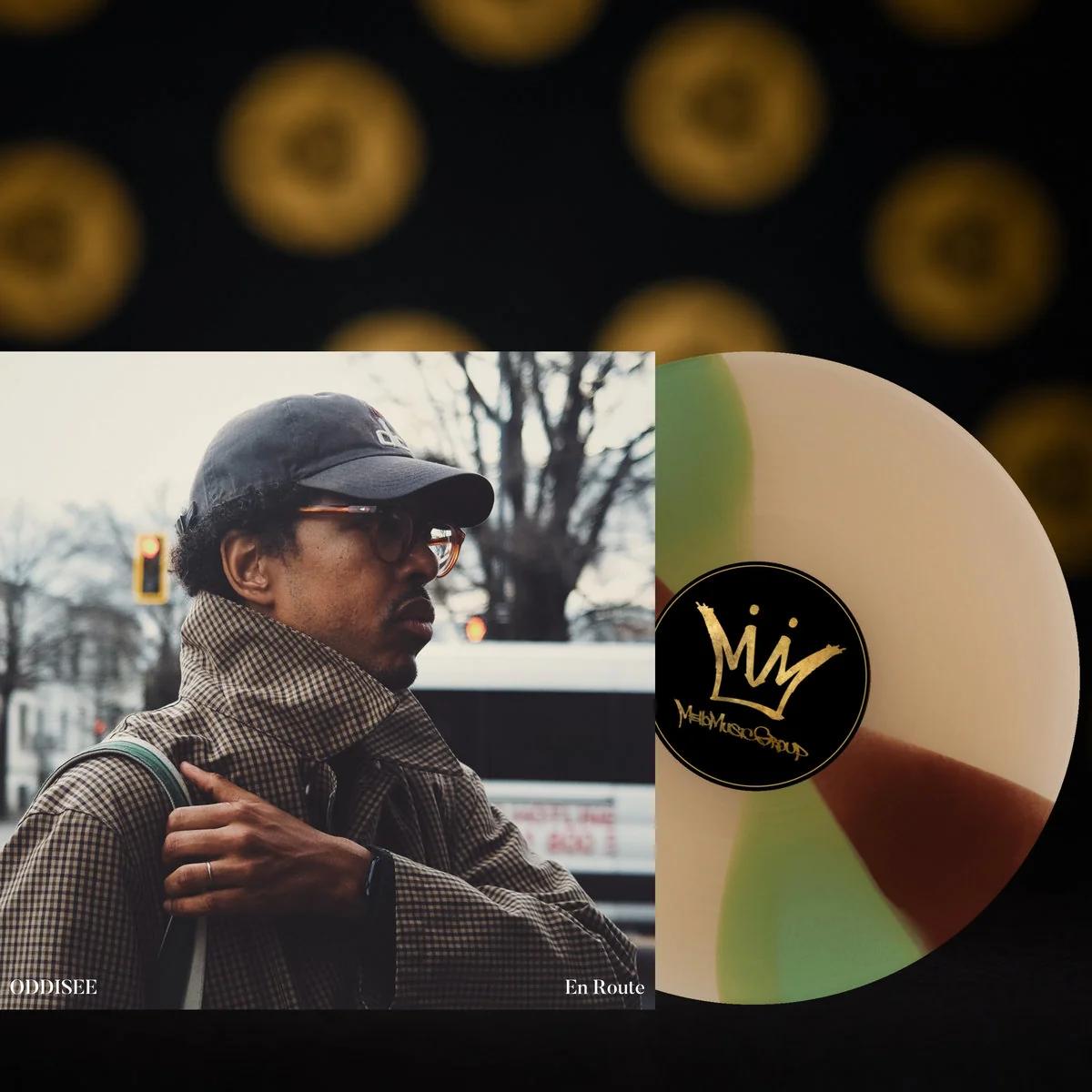 Oddisee - En Route - New EP Record 2025 Mello Music Group Houndstooth Brown & Green Vinyl - Hip Hop / Instrumental