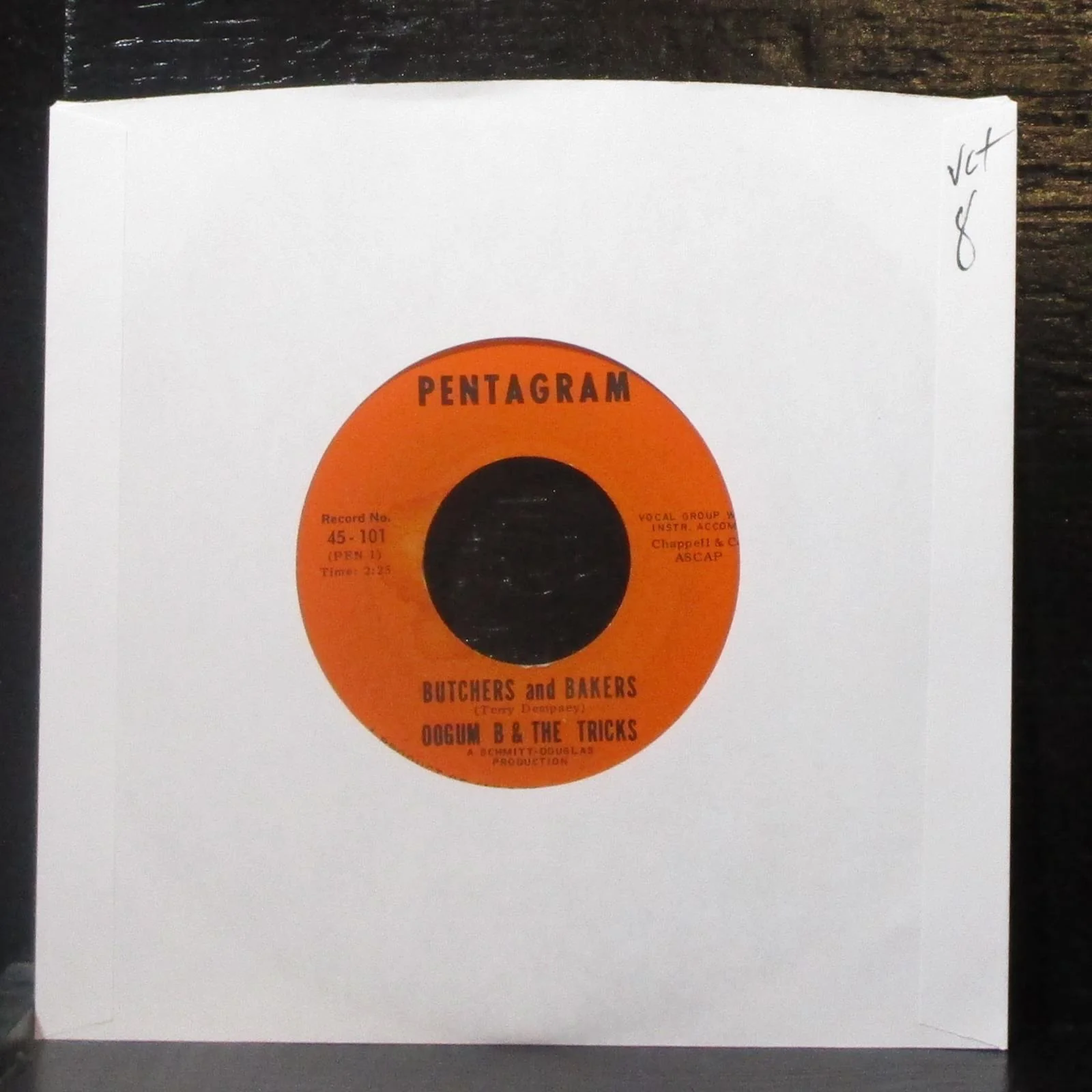 Oogum B & The Tricks - Butchers and Bakers / You Are My Woman 7" VG+ Vinyl 45