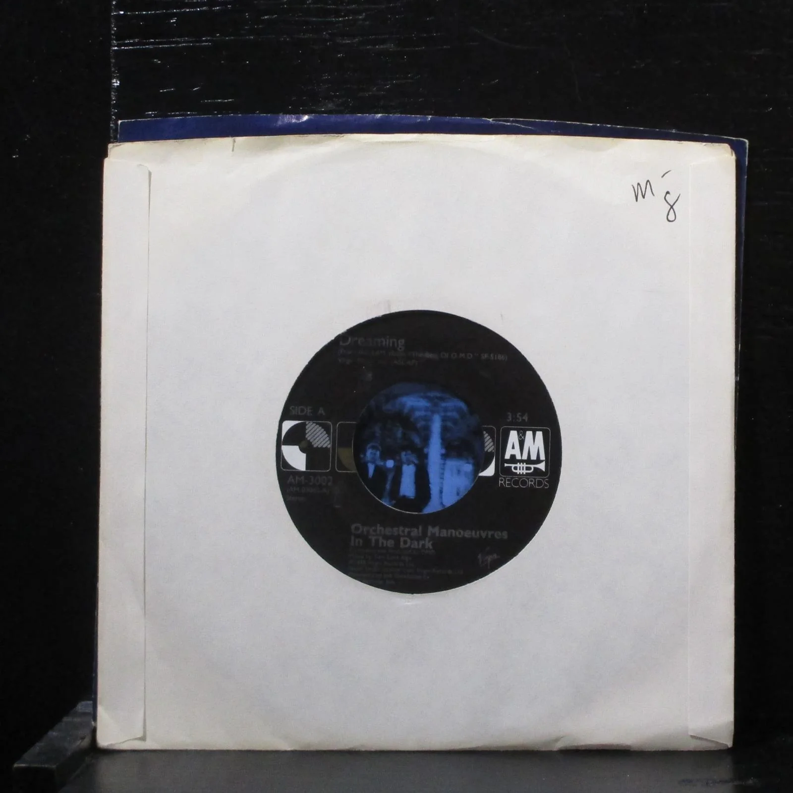 Orchestral Manoeuvres In The Dark  Dreaming Mint- 7" Vinyl 45 Am-3002 Synth-pop - Image 2