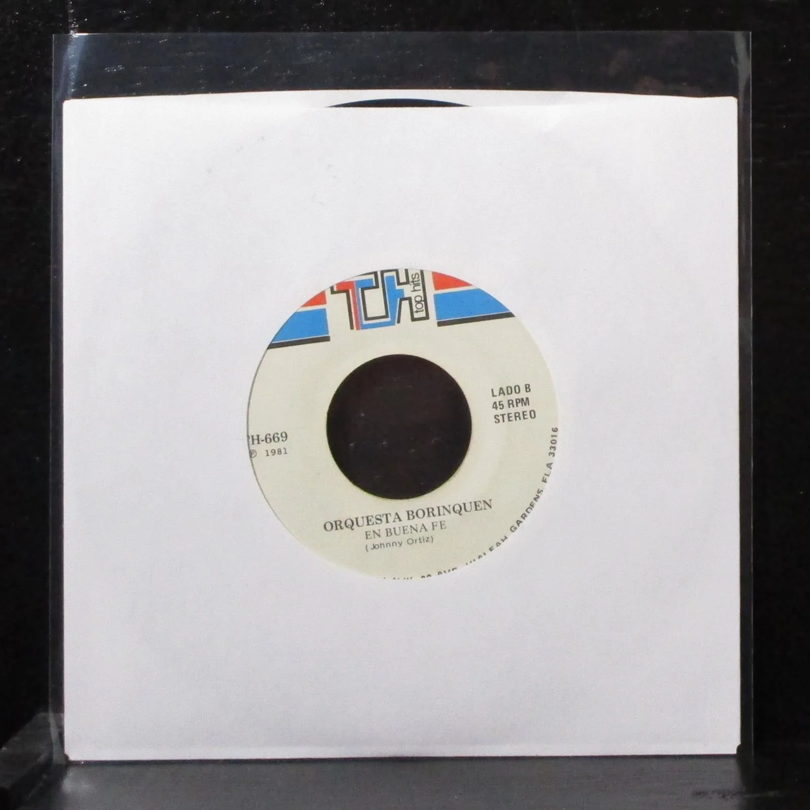 Orquesta Borinquen - Han Pasado Muchos Aos 7" VG+ Vinyl 45 TH-669 USA 1981 - Image 2